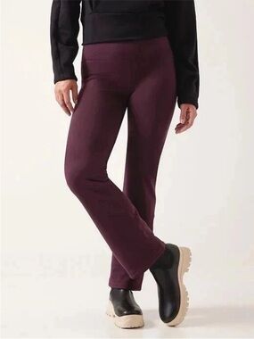 Athleta Altitude Pant Polartec Power Stretch Sz Small Spiced Cabernet 486188